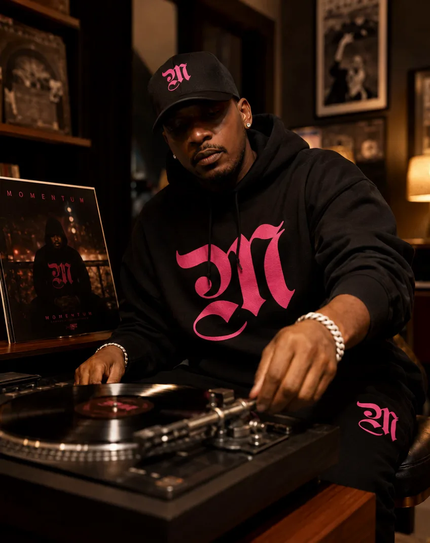 Al West at the turntable
